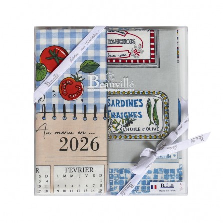 Coffret Cadeau Torchons L'Agenda gourmand