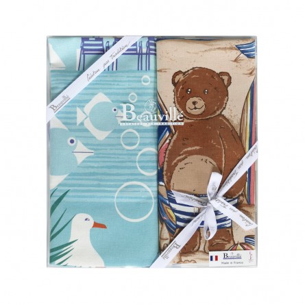 Coffret Cadeau Torchons Esprit plage