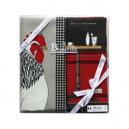Coffret Cadeau Torchons Esprit bistrot