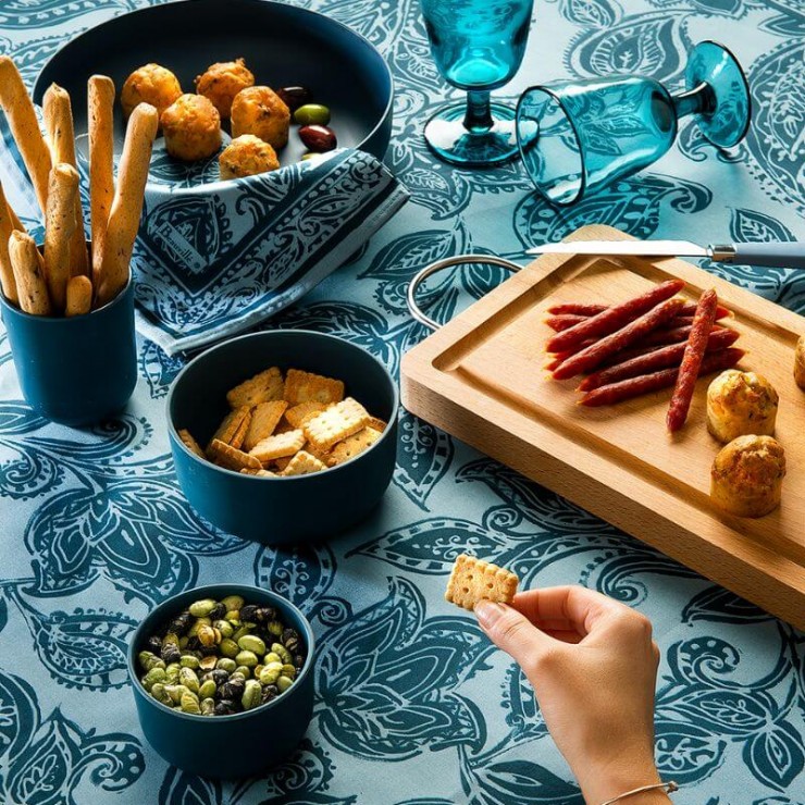 Nappe Dîner en Ville - Pétrole