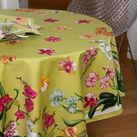 Orchidées Tablecloth - Grey