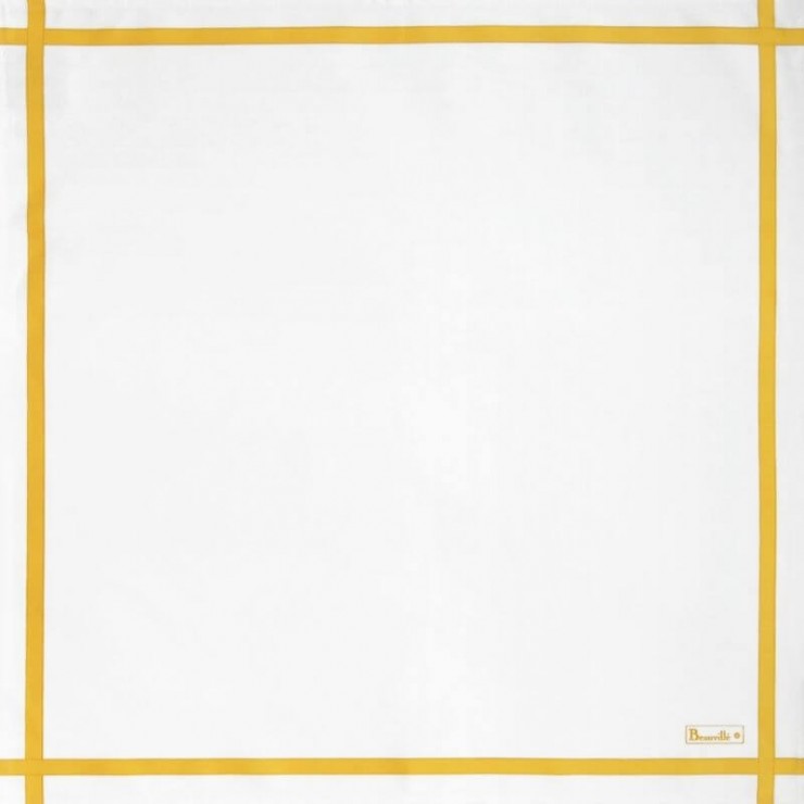 Two-coloured Napkin - White/Yellow