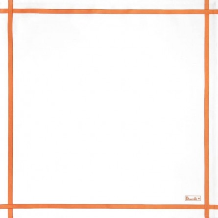 Serviette Bicolore - Blanc/Mandarine