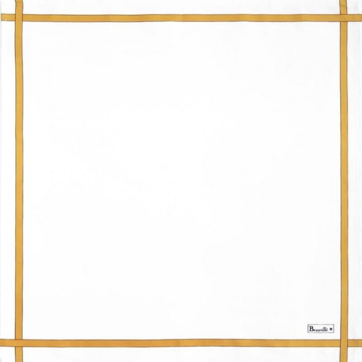 Serviette Bicolore - Blanc/Miel