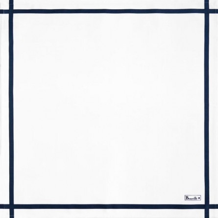 Serviette Bicolore - Blanc/Nuit