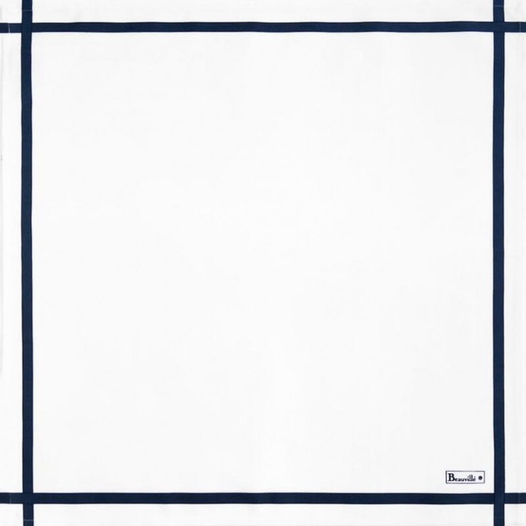 Serviette Bicolore - Blanc/Nuit