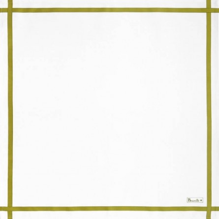 Zweifarbige Serviette weiß/Grün