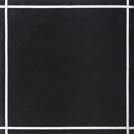 Serviette Bicolore - Graphite/Blanc