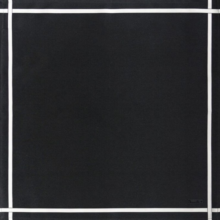 Serviette Bicolore - Graphite/Blanc
