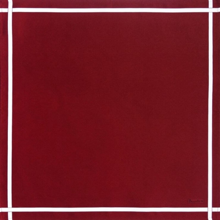 Serviette Bicolore - Rouge/Blanc