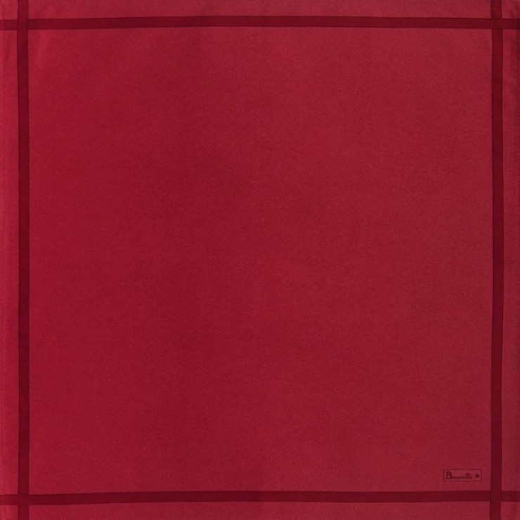 Zweifarbige Serviette - Rot/Karminrot