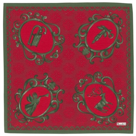 Winter Serviette - Rot