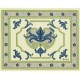 Trianon Tischset - Creme grund/blau