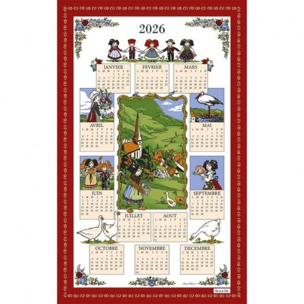 Hansi 2026 calendar Tea-Towel
