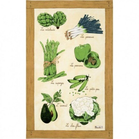 Torchon Légumes Verts