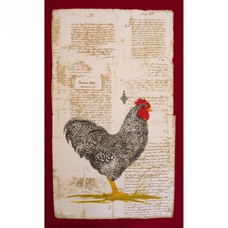 Torchon Poule littéraire
