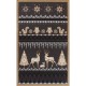 Promenade nordique tea towel