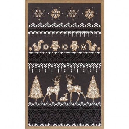 Promenade nordique tea towel