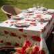 Fleurs de pavot tablecloth