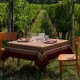 Nappe Feuilles de Vigne - Rouge