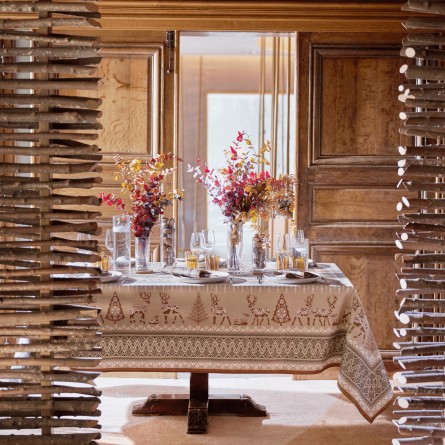 Balade en hiver tablecloth