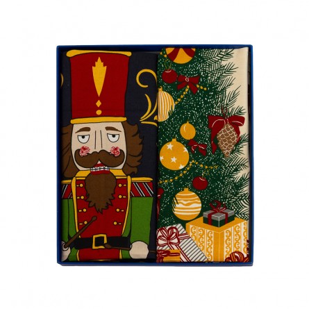 Coffret Cadeau Torchons Mélodie de Noël