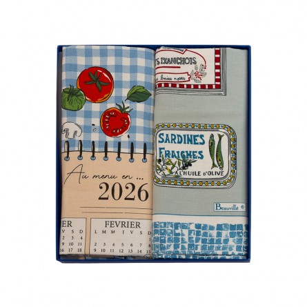 Geschirrtuch-Box L'Agenda gourmand