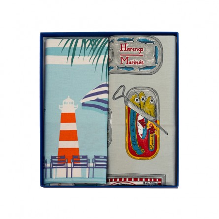 Cofanetto regalo strofinaccio Océan