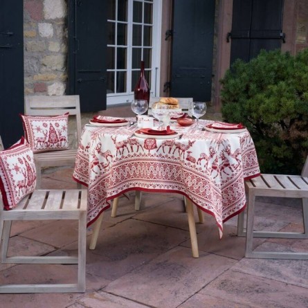 Balade en hiver tablecloth