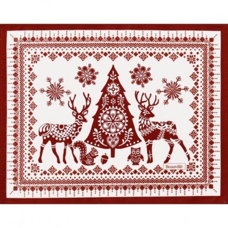 Balade en hiver placemat