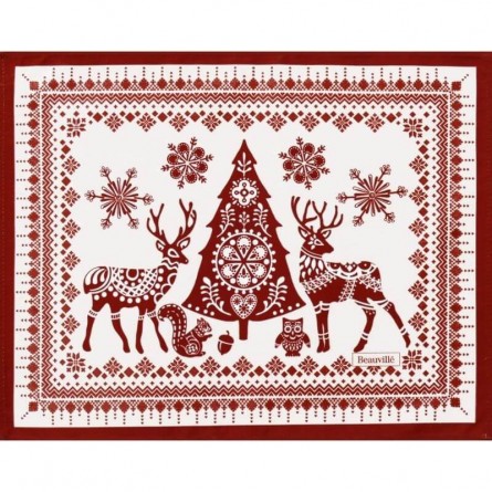 Balade en hiver placemat