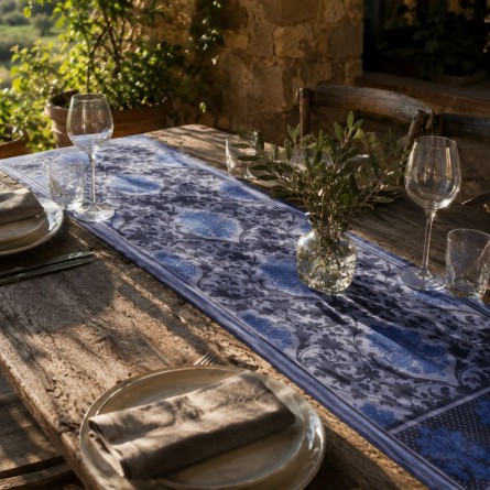 Toscane Tischläufer - Blau