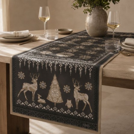 Chemin de table Balade en hiver