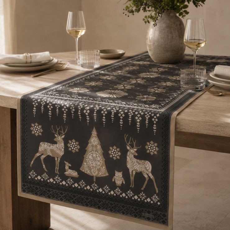 Chemin de table Balade en hiver