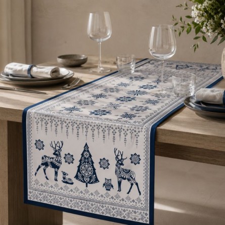 Chemin de table Balade en hiver