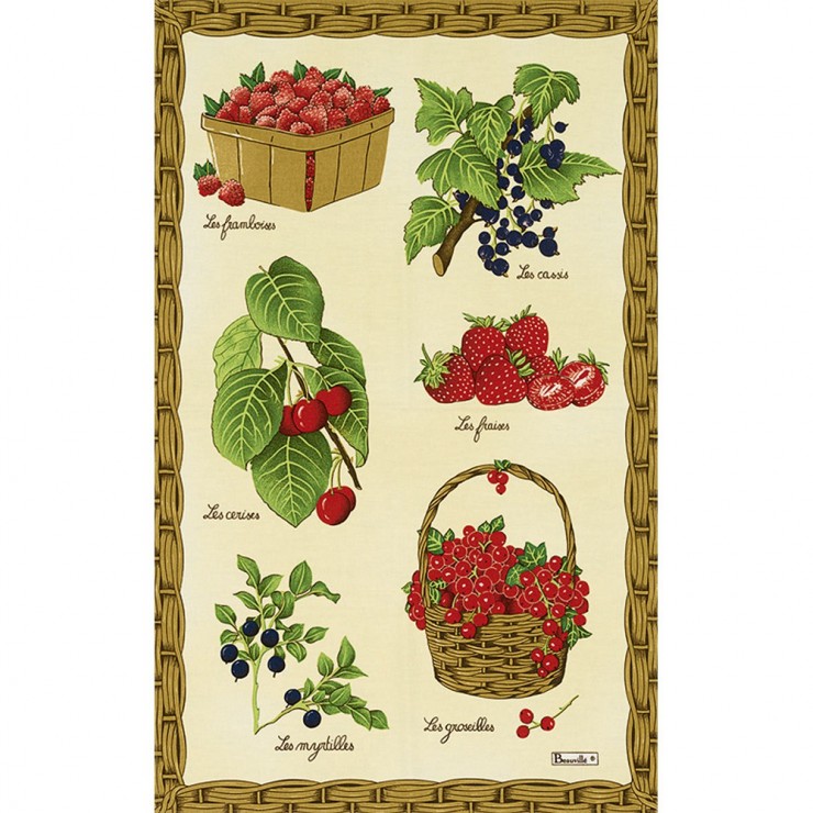 Fruits Rouges Tea-towel