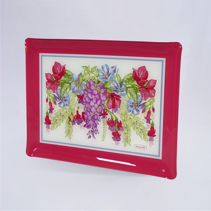Tablett Bougainvilliers