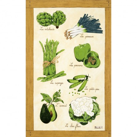 Légumes Verts Geschirrtuch