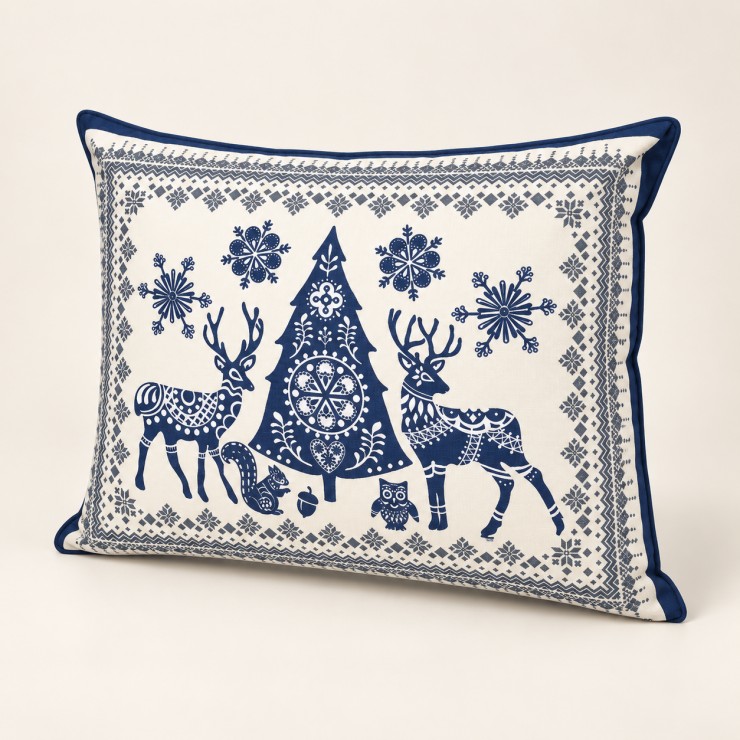 Housse de coussin Balade en hiver
