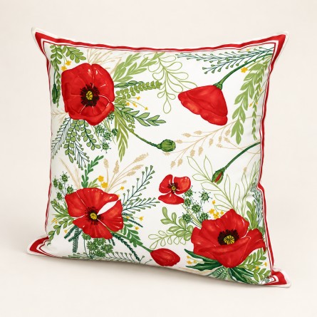Fleurs de pavot Cushion cover