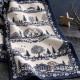 Chalets enchantés Tea towel