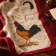 Torchon Coq littéraire