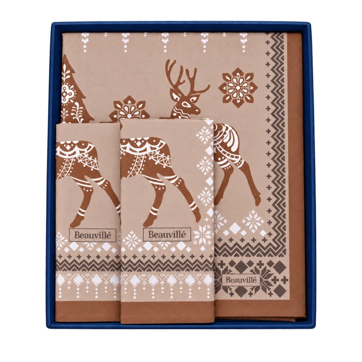 Balade en hiver table runner gift set