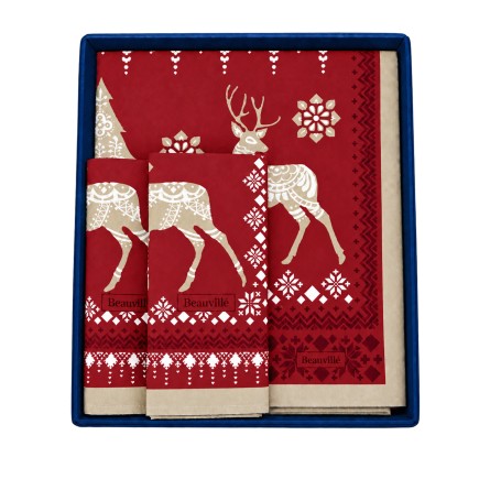 Geschenkset mit Tischläufer Balade en hiver