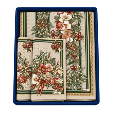 Coffret cadeau chemin de table Rêve d'hiver