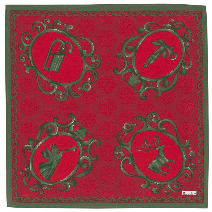 Serviette Winter - Rouge