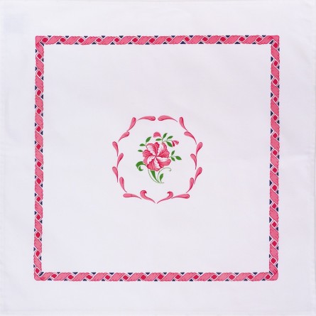 Serviette Les Coqs - Rose
