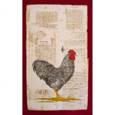 Poule Littéraire Tea-towel