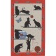 Chat-Pitre Tea-Towel - Red