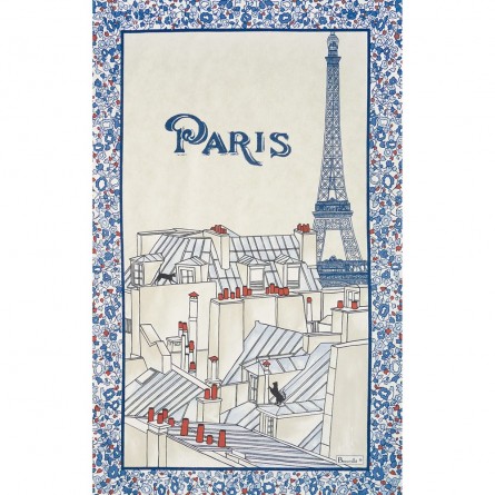 Les Toits de Paris Tea-Towel